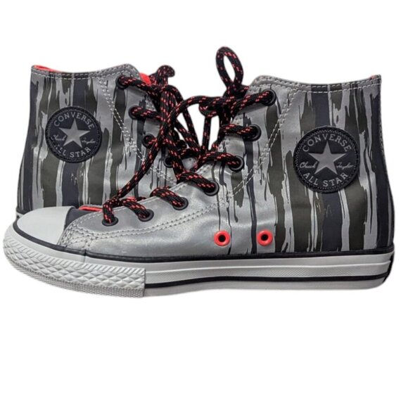 NWOT Converse Shoe Chuck Taylor All Star Reflective Hi Top - 654214F -Youth SZ 3 - Picture 2 of 3